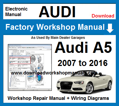 audi a5 workshop service repair manual download